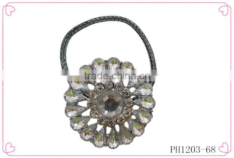 2014 summer fashion flower hair scrunchies wholesale,hair elastic band for women