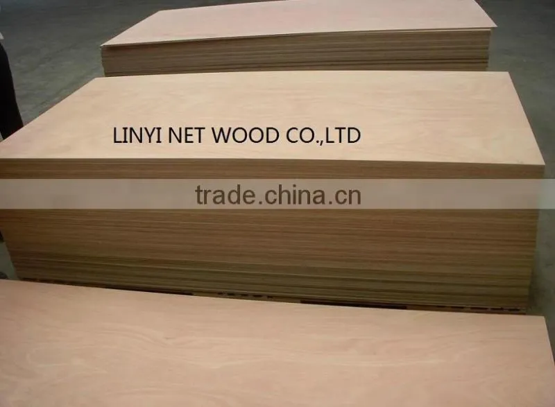 4x8 12mm Indoor Usage Furniture Grade Commercial Okoume Plywood