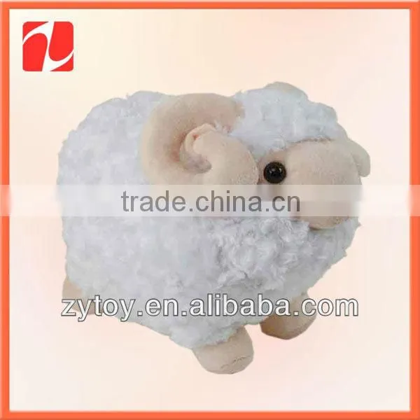 white soft lovely cheap custom plush lamb toys