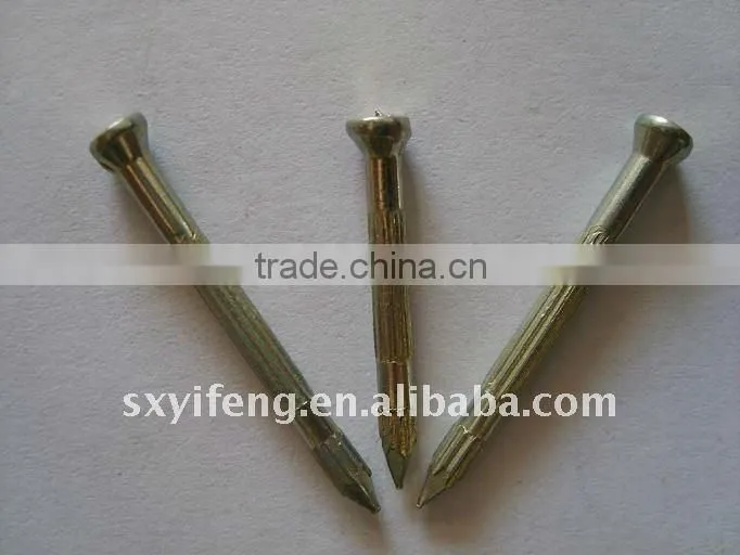Concrete Nails/Masonry Nails, Galvanized, Fluted Shankd