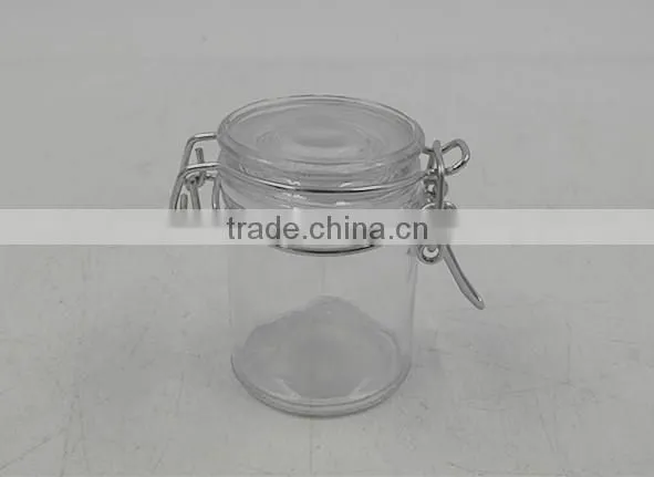 mini glass spice jar with clip lid storage bottle