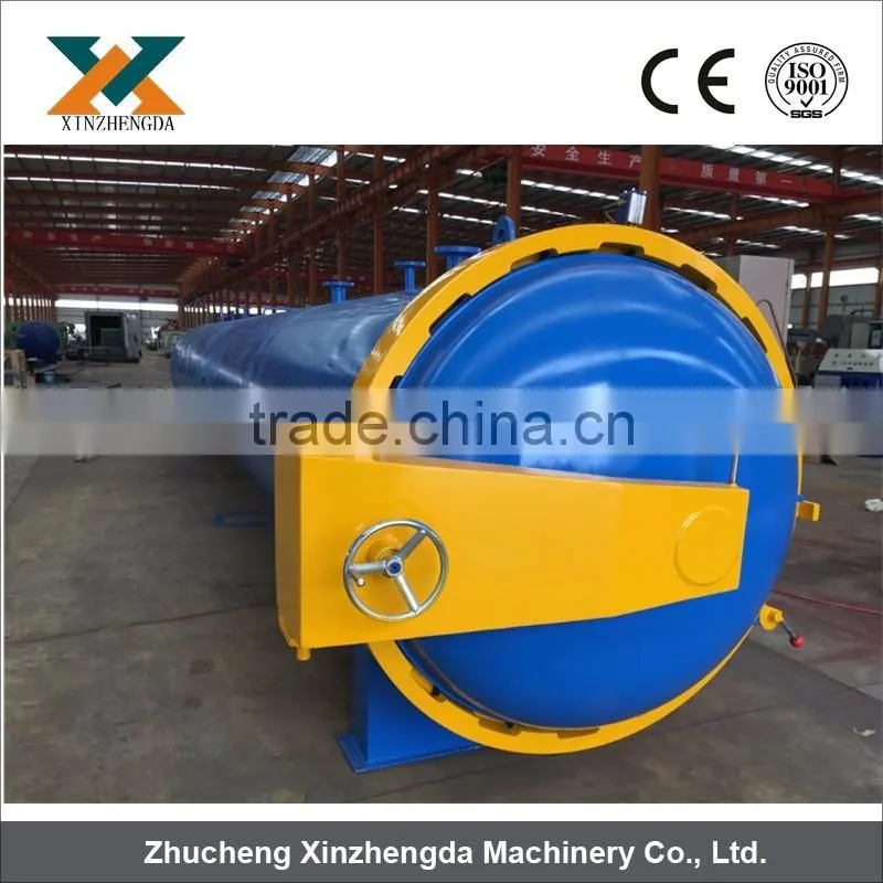 large capacity industrial autoclave for wood 12m length