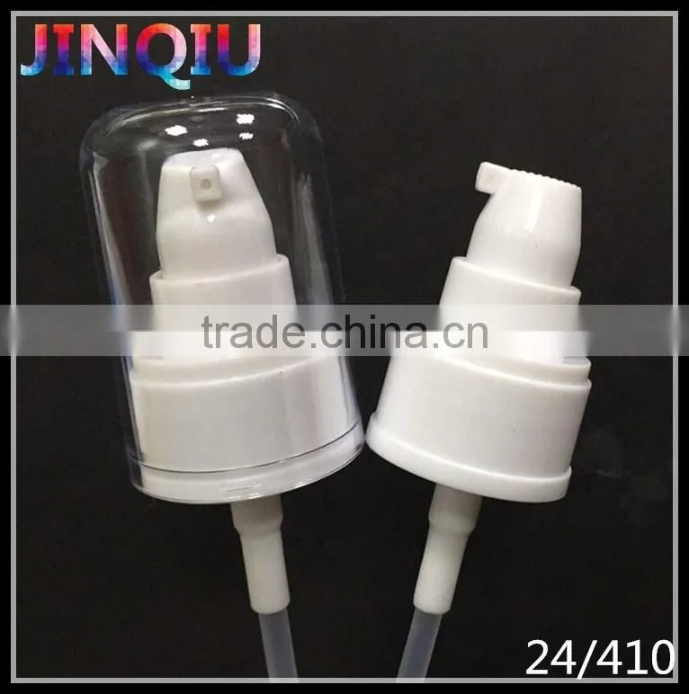 24/410 Cream Pump Dispenser with AS Transparent Cap