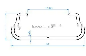 galvanized steel sheet lock channel