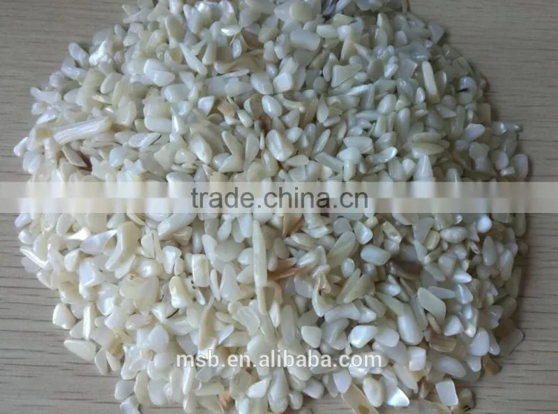 Cheap crushed mother of pearl shell for flooring tiles decoration