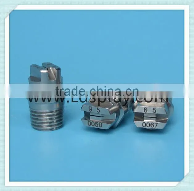 11001,9501,8001,6501,5001,4001,2501,1501 Small capacity flow rate of flat fan jet spray nozzle