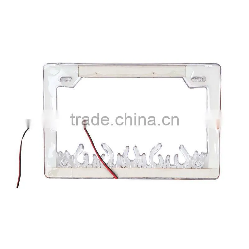 Motorcycle part for 12V 3W Waterproof Colorful LED License Plate Flash Frames