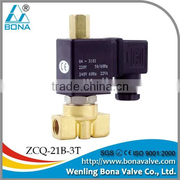 1/4'' normally closed plastic liquid solenoid valve ZCS-27P