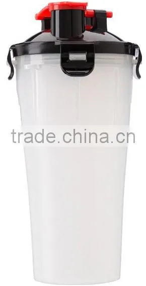 Dual thread protein shaker, total 24 ounce