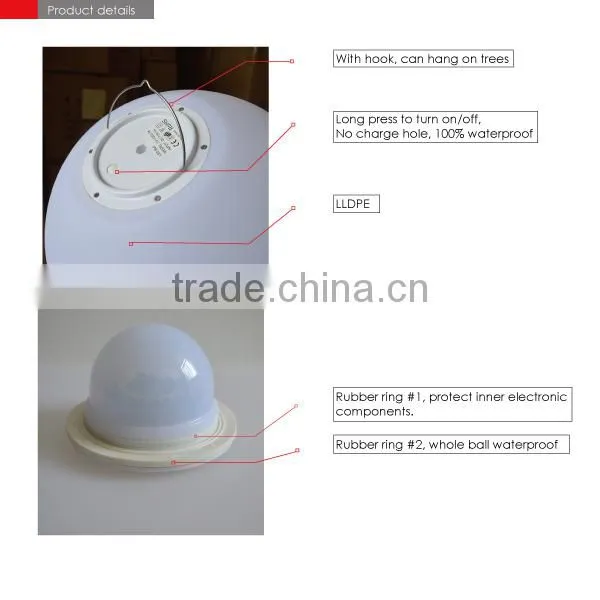 color changing waterproof led garden ball light outdoor