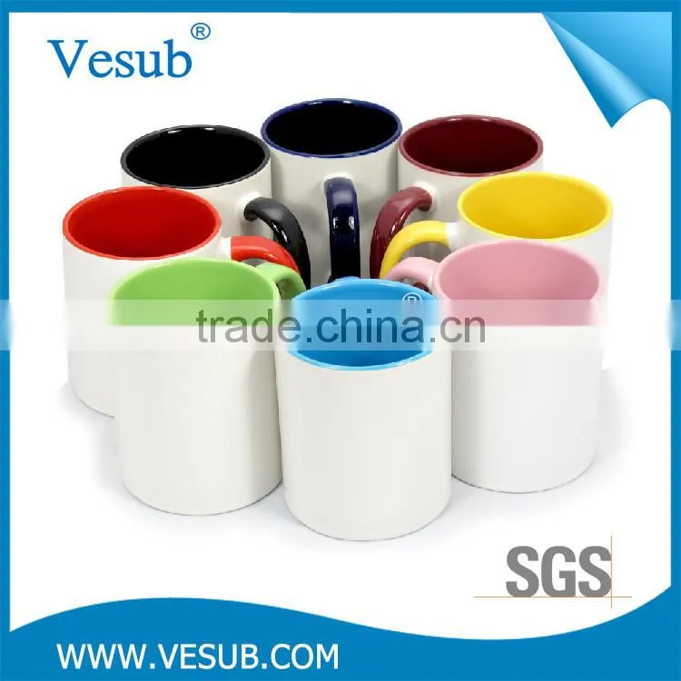 Top grade professional 11OZ double color customized vacuum magic mug sublimation