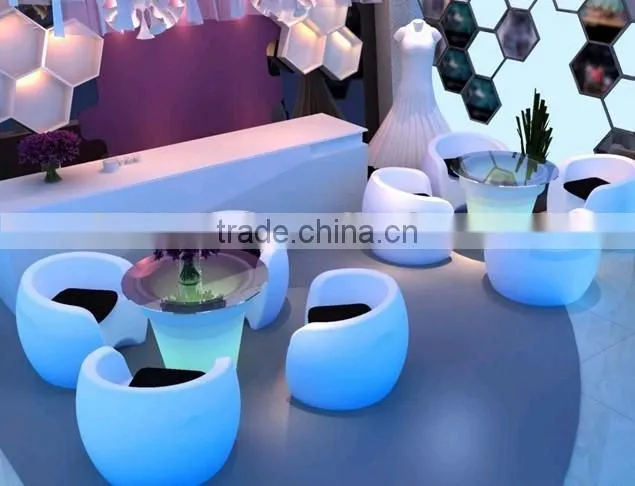 illuminated commercial led furniture /led bar sofa chair