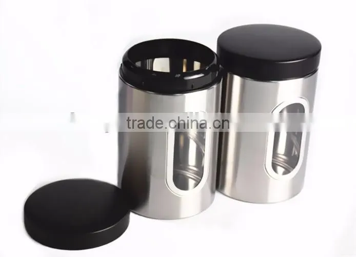 Candy Food Stainless Steel Storage Canister Set Of 3