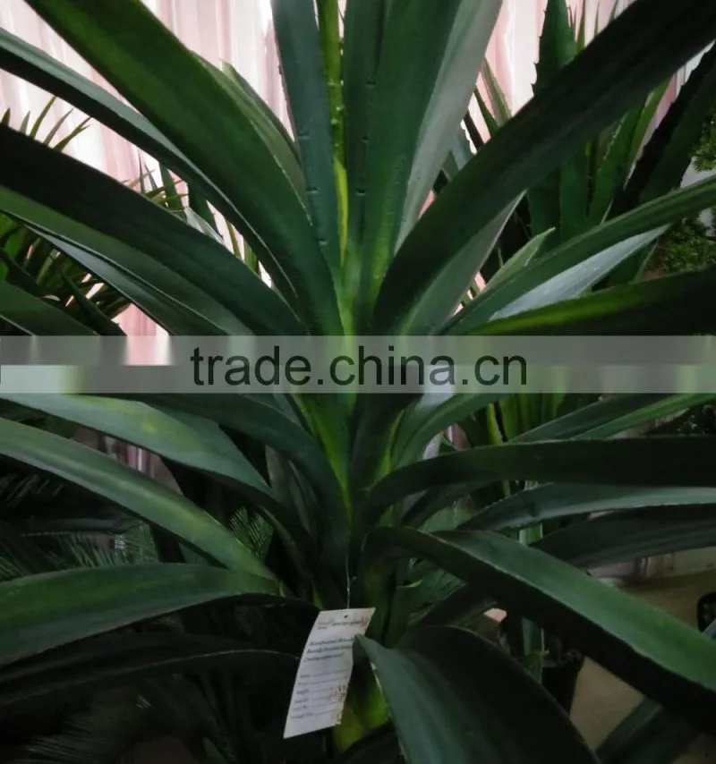 artificial green plant with flower for decoration