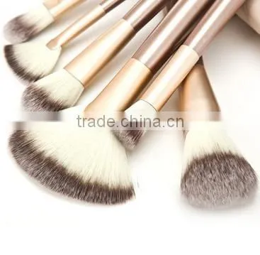 18pcs new style best rated travel personalized makeup brushes Rose Gold champagne