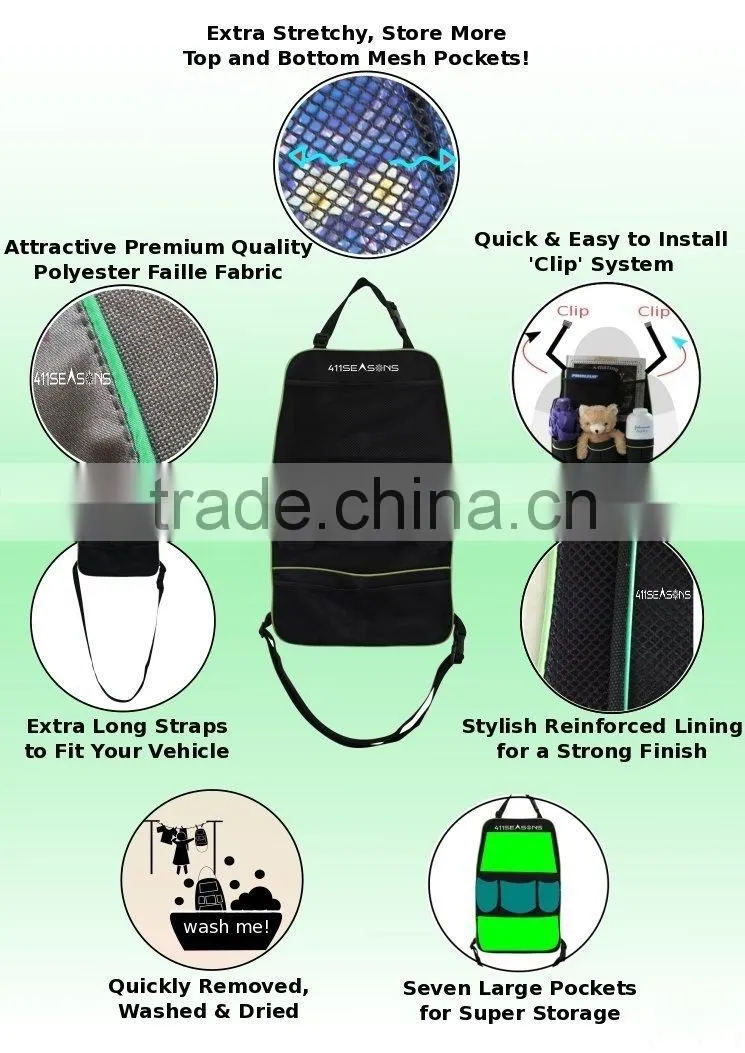 Car Back of Seat Organizer for Backseat Car Storage