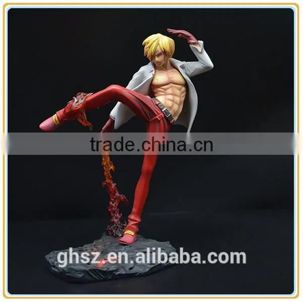 Custom lifelike staute samurai armor pvc statue shenzhen company