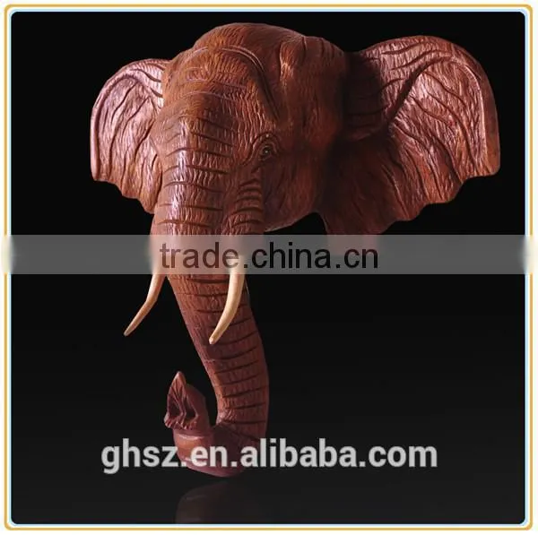 European style wall decor resin wall-mounted elephant head for sale