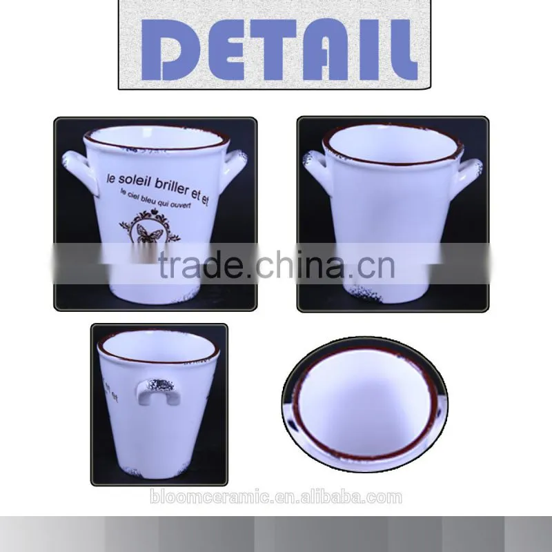 Fashion style ceramic bonsai pot,round bonsai pot