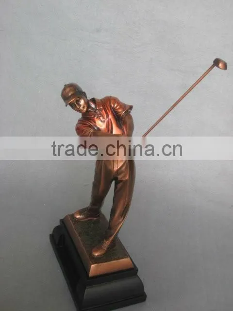 Resin copper golf keepsake for beloved