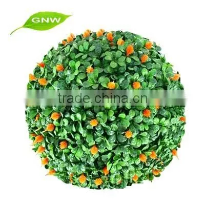 GNW BOX1011 Wholesale Plastic Plants Decorative Artificial Grass Preserved Boxwood Balls
