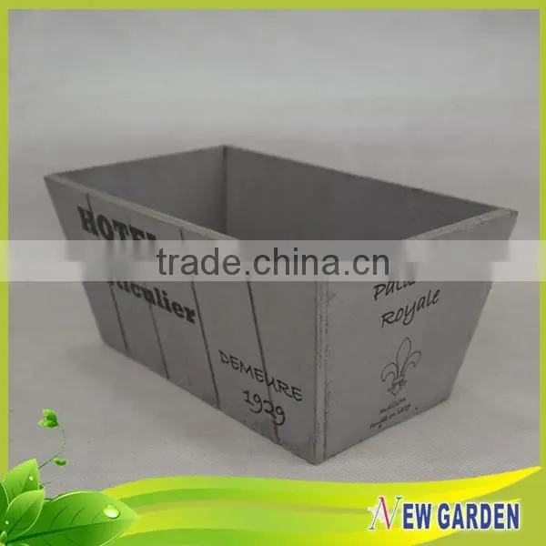 Fashionable Decorative Hand Craft Retangle Basket Wood/Wooden planter