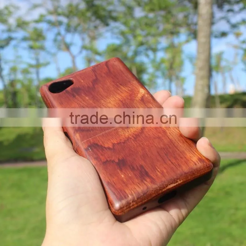 Classical Chinese walnut/bamboo/rosewood/cherry cell phone case for Sony