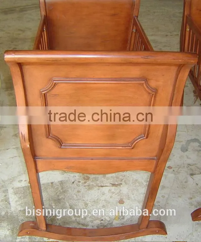 Bisini new arrival black color baby cradle, antique baby swing bassinet/cradle - BF07-70350B