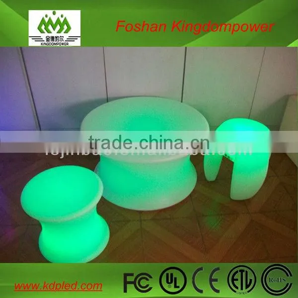 rechargeable battery flashing color illuminated IP65 coffee table