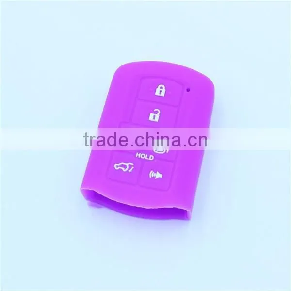 7 buttons silicone car key case, key jackets for toyota. silicone car key cover
