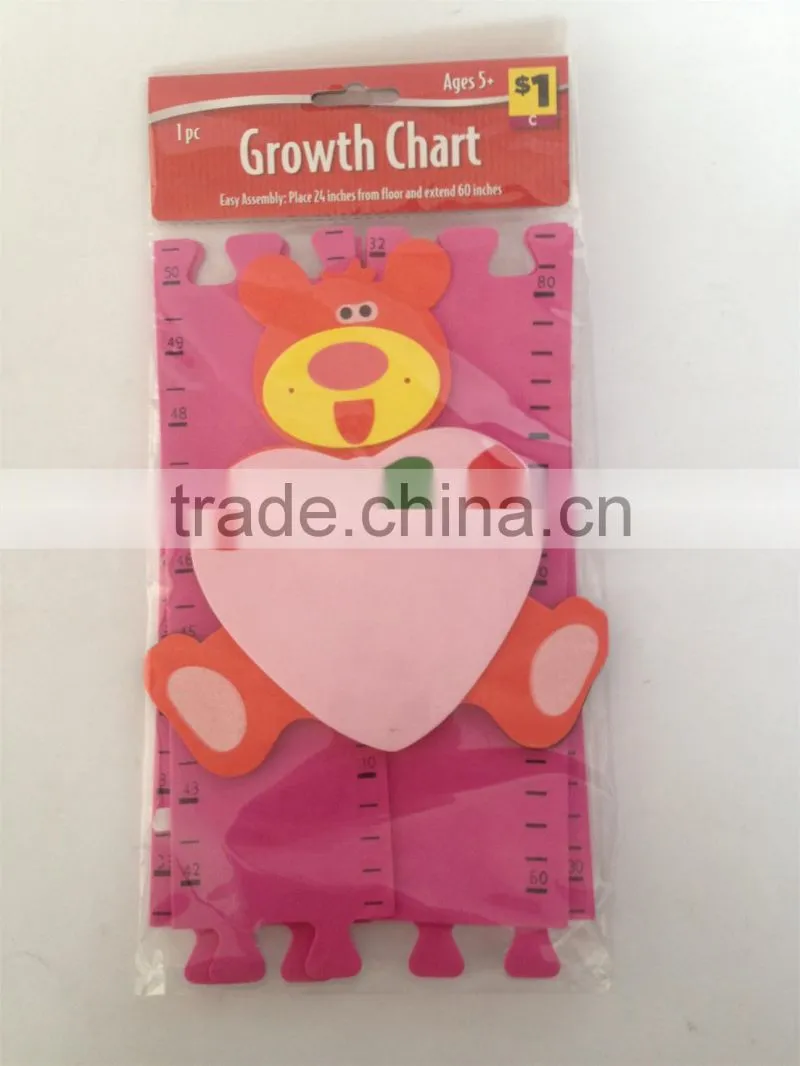 Cartoon EVA foam growth chart