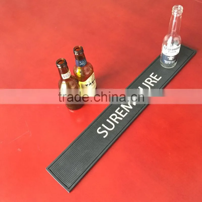 factory price 3D logo printed pvc bar mat