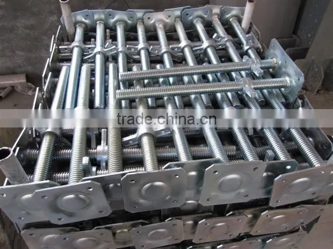 Scaffolding parts type adjustable screw jack base for sale
