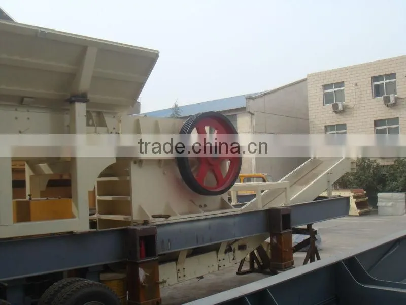 China Powerful moving jaw crusher plant for mining, quarry and construction