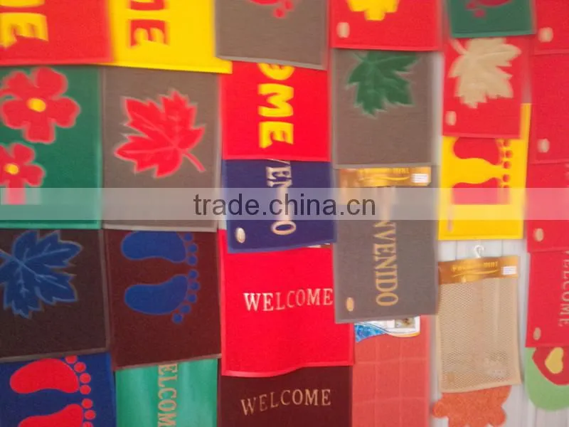shaggy pvc coil mat/customized pvc coil mat from factory
