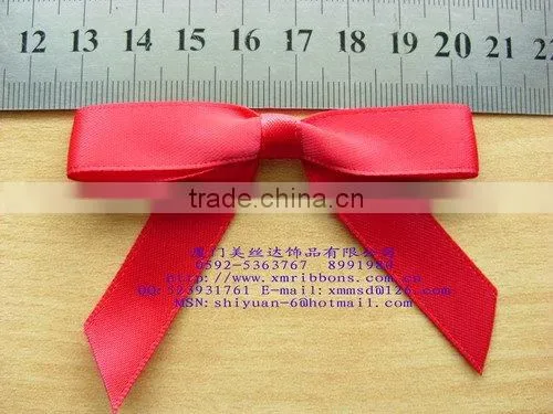 single side satin ribbon bows