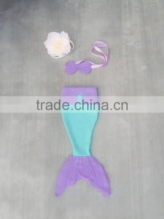 Winter Selling Newborn Baby Bikini Sleeping Bag Kids Fleece Mermaid Blanket Tail HSM2550