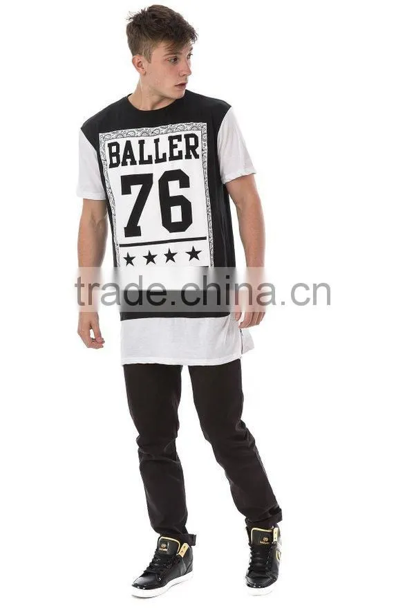 2016 fashion new design youth long tail t shirt