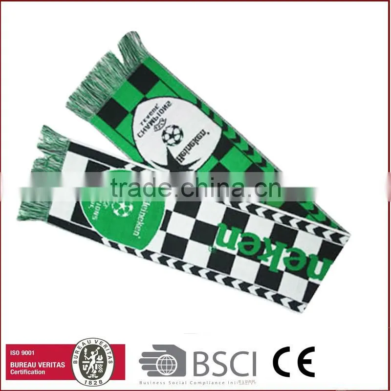 Acrylic Knit Soccer scarves/Sports Scarf/stadium scarf