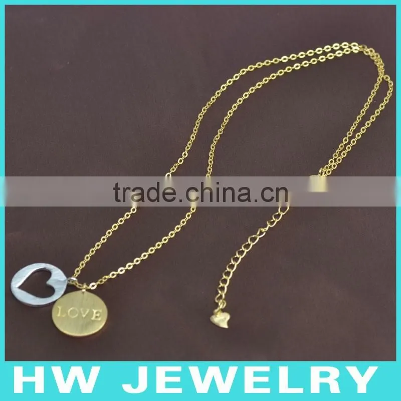 double hear love necklace.90312