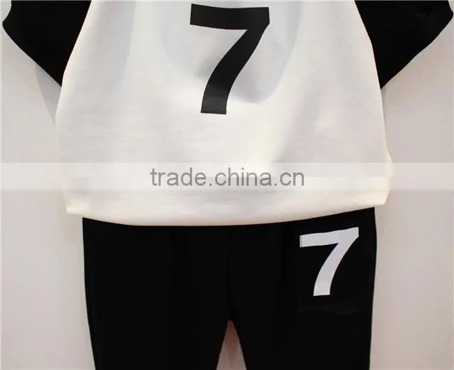 hot sale kids wear,knit t-shirt+pants girls boutique summer outfits children summer clothes set