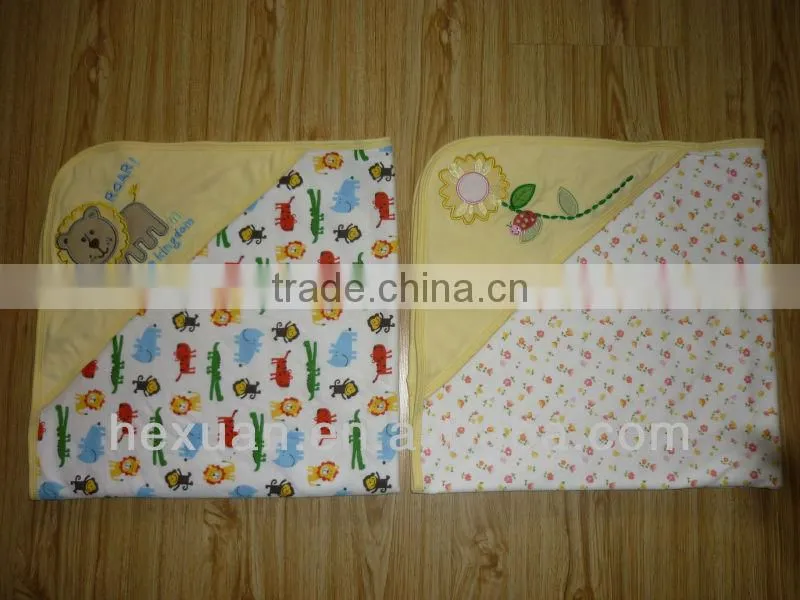 100% Cotton baby towel,baby Blanket, cotton towel, baby blanket