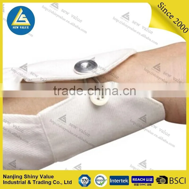 Different sizes custom packing cheap metal button collar extenders with pit on surface for quick fitting