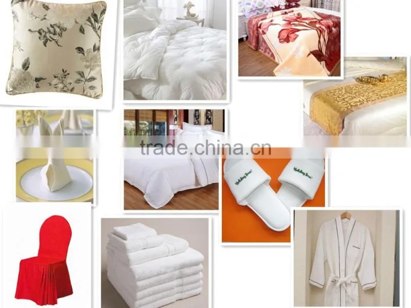 High Quality Hotel cotton polyester plain white Bed Sheets