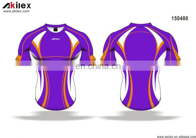 Top selling custom rugby jersey with sublimation