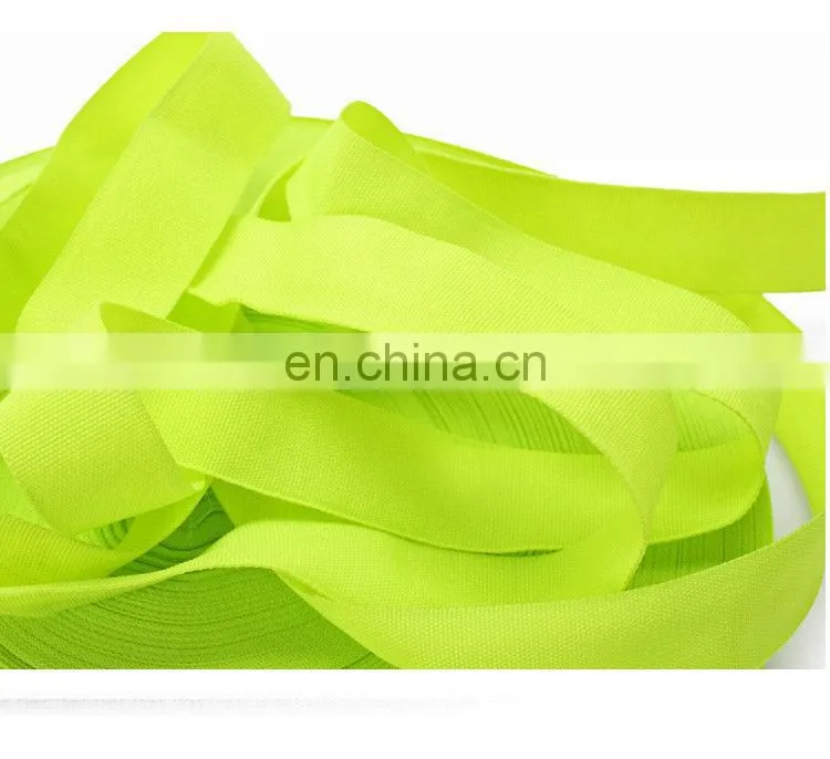 Factory supply high quality multi colored polyester webbing for bags