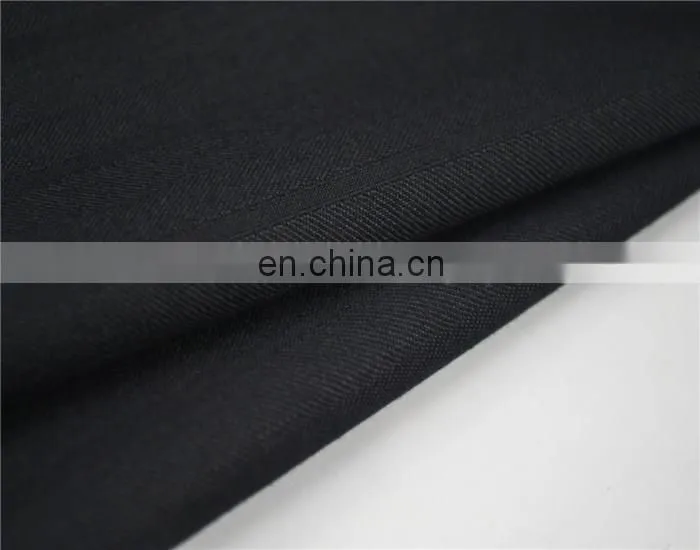 YG26-0013 Shaoxing black elegant mesh fabric for T/R suiting