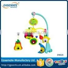 Soft and stuffed plush baby musical rotating toys