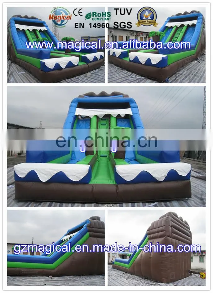 new design apple tree super fun kids inflatable dry slide