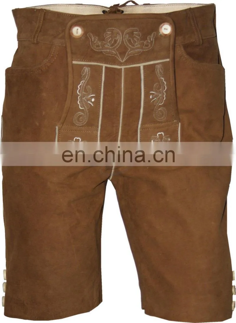 Trachtenpant for Men Short Length Dress Pants with Suspenders (Oktoberfest Clothing)